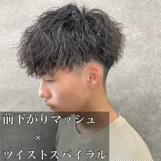 ショート カラー パーマ ヘアアレンジ メンズ キッズ 🔥メンズパーマ🔥 菅原楓のヘアスタイル