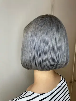 ショート カラー NINE+/代表 ブリーチ特化型サロンのヘアスタイル