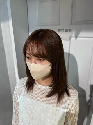 セミロング HARUKI🏔️/ メンズ/透け感カラーのヘアスタイル