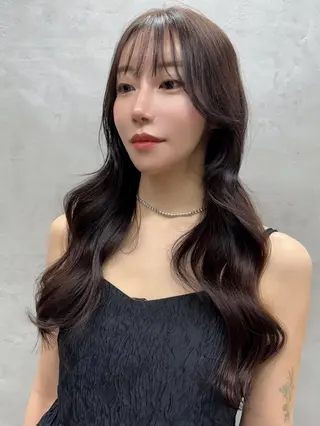 ロング カラー 原宿レイヤーカット 渋谷【山本喜熙】のヘアスタイル
