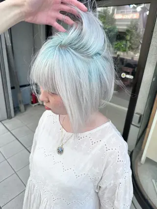 ミディアム カラー ❄️💛エクステ ブリーチ❄️yukiのヘアスタイル