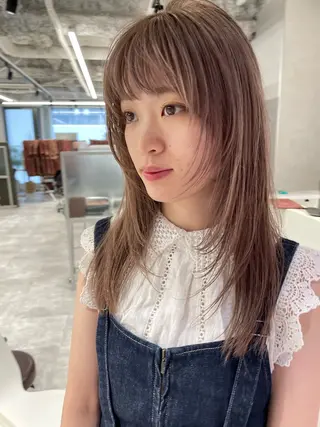 セミロング 細山田 りゅうせいのヘアスタイル