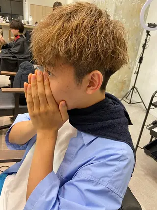 カラー パーマ メンズ 艶カラー/縮毛矯正 /髪質改善/はるたのヘアスタイル