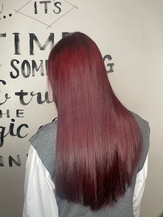 ロング カラー 萩原 加帆のヘアスタイル