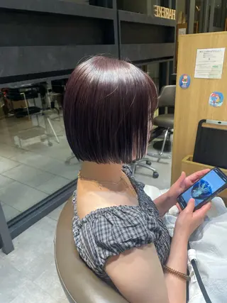 ショート HAREKE AVEDA&8所属・安藤萌栞 ／カットモデル募集のヘアスタイル