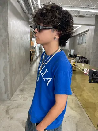 カラー パーマ メンズ メンズカット パーマ[佐橋]のヘアスタイル