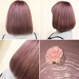 ミディアム カラー "PEPPU "所属・派手髪、ハイトーン ショートヘアShinのヘアスタイル