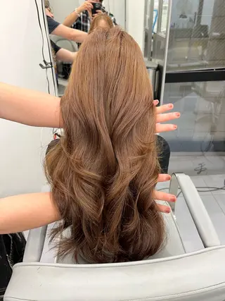 ロング カラー スワイプするのちょっ と待った艶髪/透明感のヘアスタイル