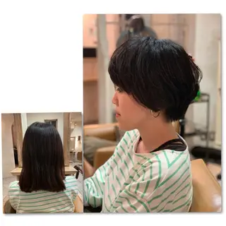 ショート 森 早希絵のヘアスタイル