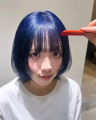 ミディアム カラー coto所属・艶カラー/ブリーチ 高野菜瑠のヘアスタイル