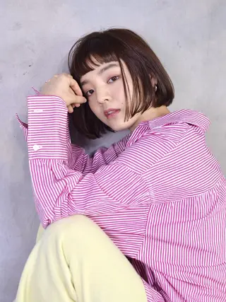ショート coii🌼はな🌼 ブリーチストレートのヘアスタイル