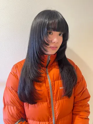 ロング カラー pu+on. nailworks所属・fuyumi / ニュアンスネイルのネイルデザイン