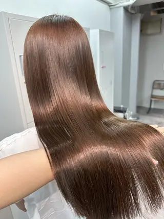 ロング パーマ 縮毛矯正モデル募集 RIKOのヘアスタイル