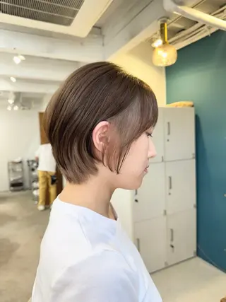 ショート カラー 透明感 カラー💎umiのヘアスタイル