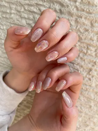 ロング カラー ヘアアレンジ キッズ ネイル マツエク・マツパ アイブロウ 福田 加奈のネイルデザイン