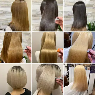 ロング カラー "PEPPU "所属・派手髪、ハイトーン ショートヘアShinのヘアスタイル