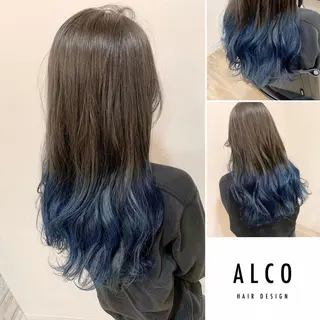 セミロング カラー ワタイショウタ 髪質改善✨眉毛サロンのヘアスタイル