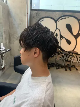 パーマ メンズ ⚡️メンズパーマ特化 mens支持◎/忠地のヘアスタイル