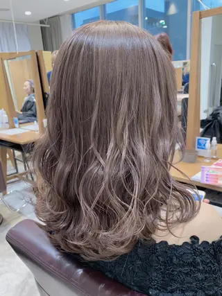 セミロング カラー メンズブリーチカラー /NAOのヘアスタイル