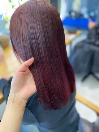 ロング カラー 🪼かえで🪼臼井 カラー/縮毛矯正のヘアスタイル