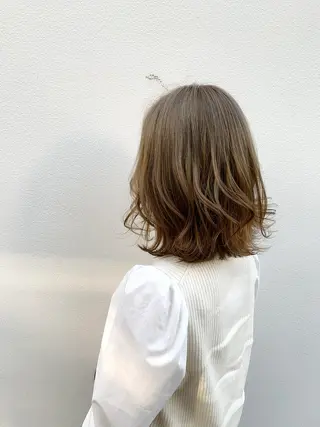 ミディアム カラー ヘアアレンジ 〽️magico/ ウルフDaiki〽️のヘアスタイル