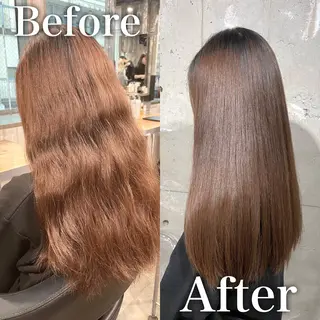 ロング カラー パーマ 💎髪質改善縮毛矯正 SHU💎のヘアスタイル