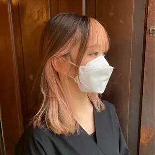 セミロング カラー コキャン所属・ハラダ シンジのヘアスタイル