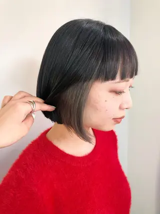 ショート カラー ヘアアレンジ GRAND OMOTESANDOのヘアスタイル