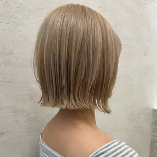 ショート カラー 艶カラー/ボブ /似合わせ/田口愛那のヘアスタイル