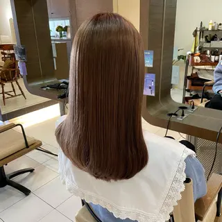 セミロング カラー 透明感カラー/ 寺田千雅子のヘアスタイル