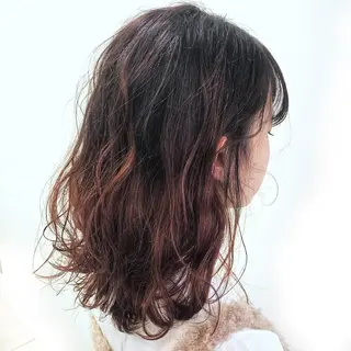 ミディアム カラー パーマ エリア人気No.1 美容室Ash西船橋のヘアスタイル