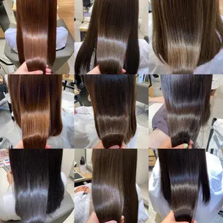 ロング カラー 小國 綾かのヘアスタイル