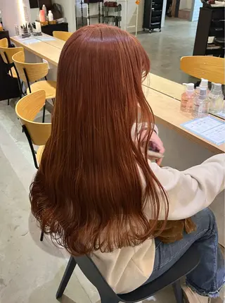 ロング カラー 暖色/まろベージュ/ シカタユウカのヘアスタイル