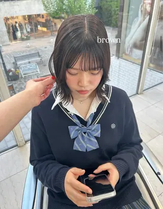 ショート カラー ありむらもえ/ 透明感カラーのヘアスタイル