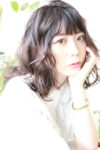 セミロング 韓国風レイヤーカット 🇰🇷❕モカのヘアスタイル