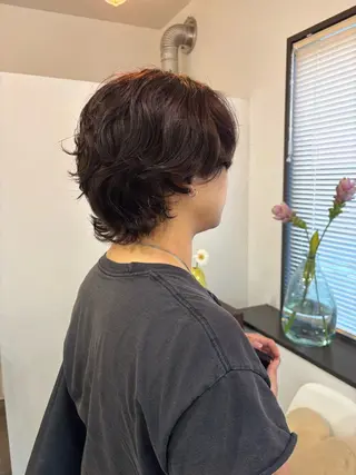 ショート パーマ メンズ a moment所属・山本 果歩のヘアスタイル