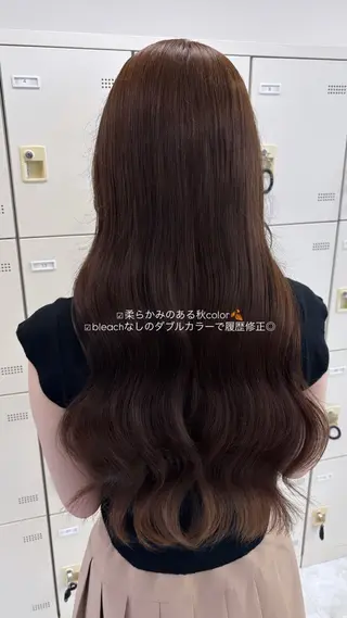 ロング Hina🎀♡ 暖色/縮毛のヘアスタイル