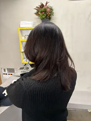 ミディアム カラー レイヤー/柔色 カラー/SAkiのヘアスタイル