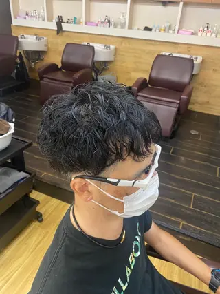 パーマ メンズ TOTAL BEAUTY BREK藤枝店所属・. SHIZUKAのヘアスタイル