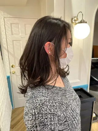 ミディアム カラー パーマ Londideal 高橋ヒロシのヘアスタイル