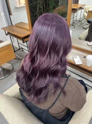 セミロング ブリーチカラー HAZUKI🦖のヘアスタイル