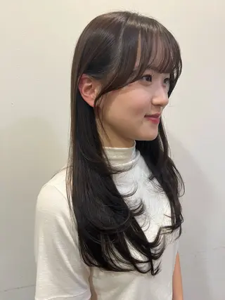 ロング 現地韓国ヘア🇰🇷 Chisaki치사키のヘアスタイル