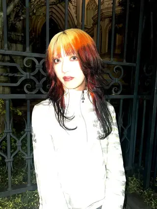 ロング カラー デザインカラー⭐︎★ 🐆hyoma🐆のヘアスタイル