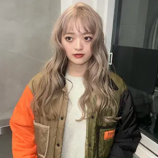 ロング カラー ヘアアレンジ 金田 法子のヘアスタイル