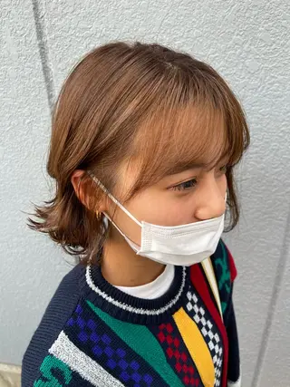 ミディアム カラー ハヤシカズキ/カラー ✂/メンズパーマのヘアスタイル