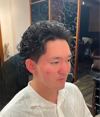 ショート パーマ メンズ 早稲田/メンズ専門 /フェード/葛西裕季のヘアスタイル