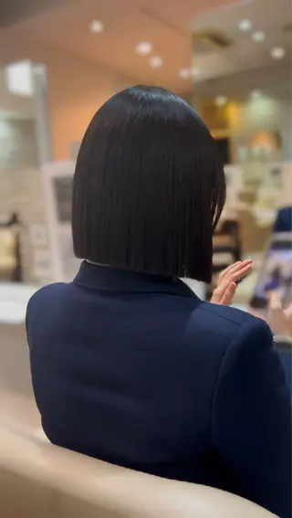 ミディアム パーマ ボブ特化美容師 中　綾斗のヘアスタイル