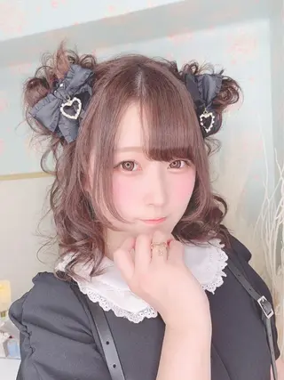 ミディアム ヘアアレンジ Achieve 三ノ宮のヘアスタイル