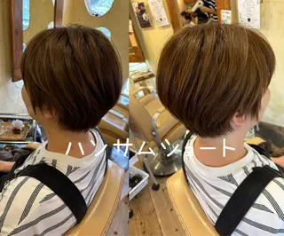 ショート 大鹿 数馬のヘアスタイル