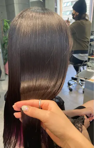 ロング 髪質改善☺︎縮毛矯正 ふじい まりんのヘアスタイル